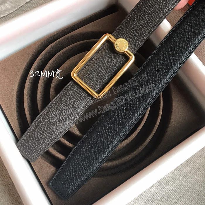 HERMES皮帶 OSCAR BUCKLE 雙面小牛皮 雙面皮帶 愛馬仕男士腰帶  hgh1901